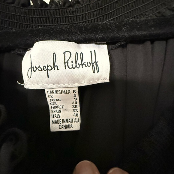 Joseph Ribkoff Black Lace Bell Sleeve Blouse Size 6 - Picture 5 of 5